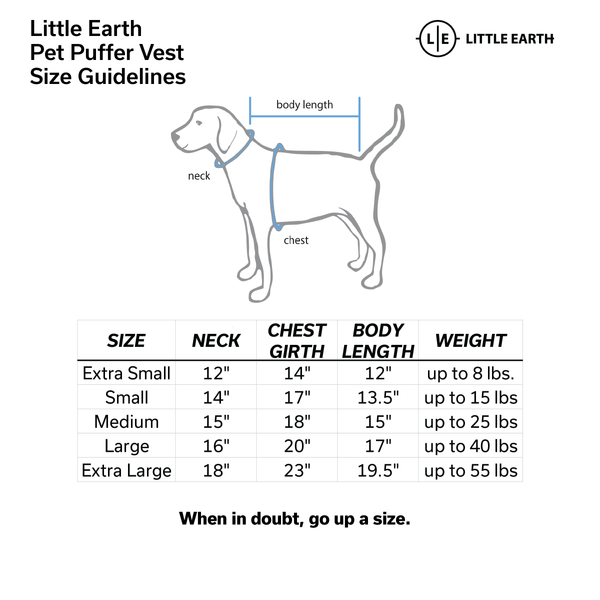 Littlearth Minnesota Wild Pet Puffer Vest