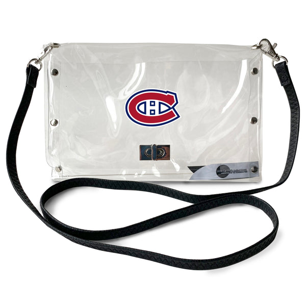 littlearth Montreal Canadiens Clear Envelope Purse