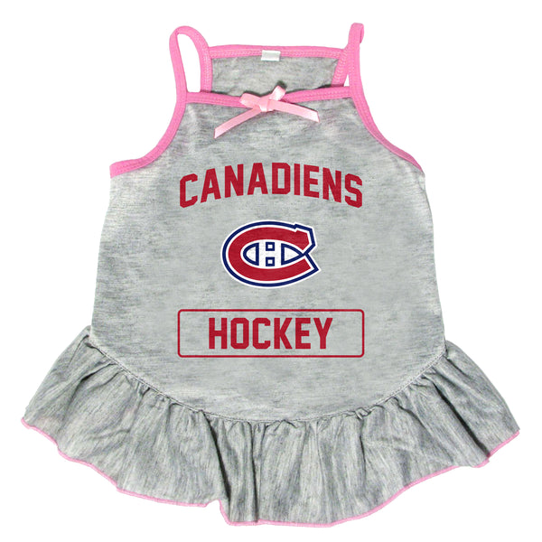 littlearth Montreal Canadiens Pet Dress Grey Type