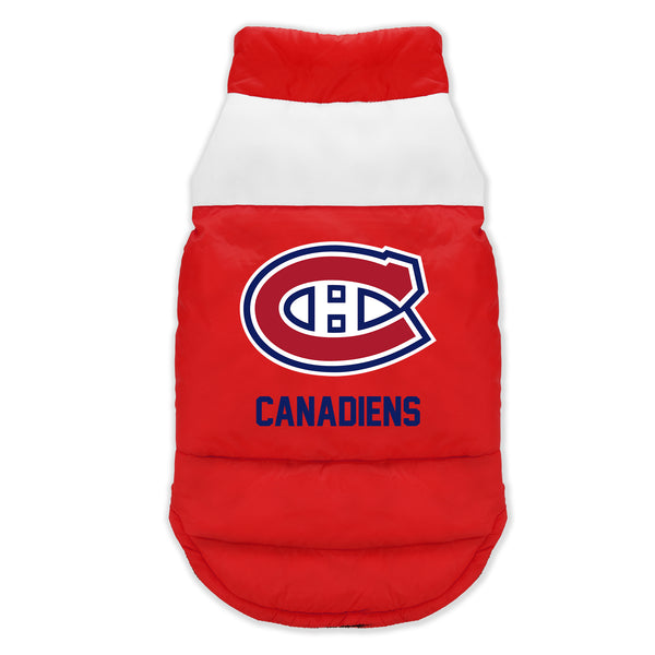 littlearth Montreal Canadiens Pet Parka Puff Vest