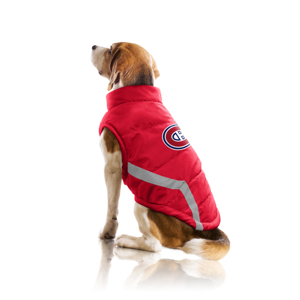 Littlearth Montreal Canadiens Pet Puffer Vest