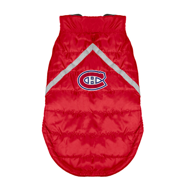 littlearth Montreal Canadiens Pet Puffer Vest