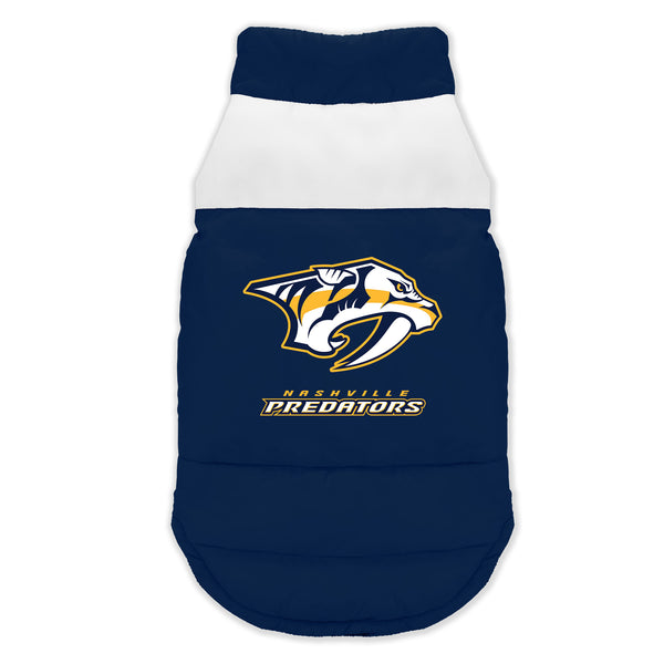 littlearth Nashville Predators Pet Parka Puff Vest