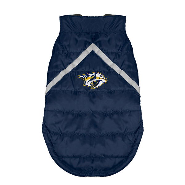 littlearth Nashville Predators Pet Puffer Vest