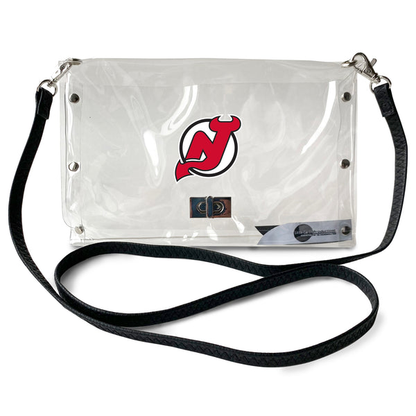 littlearth New Jersey Devils Clear Envelope Purse