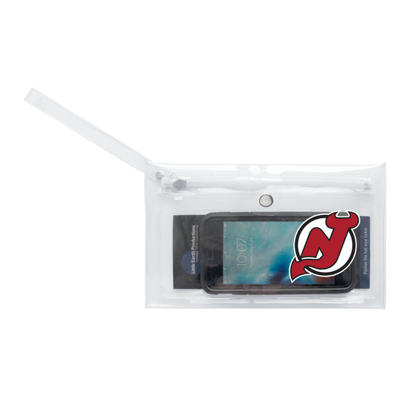 Littlearth New Jersey Devils Clear Ticket Wristlet
