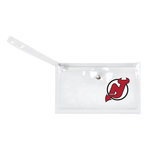 littlearth New Jersey Devils Clear Ticket Wristlet