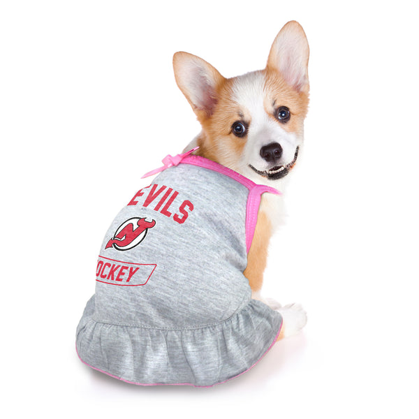 Littlearth New Jersey Devils Pet Dress Grey Type