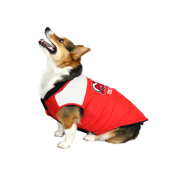 Littlearth New Jersey Devils Pet Parka Puff Vest