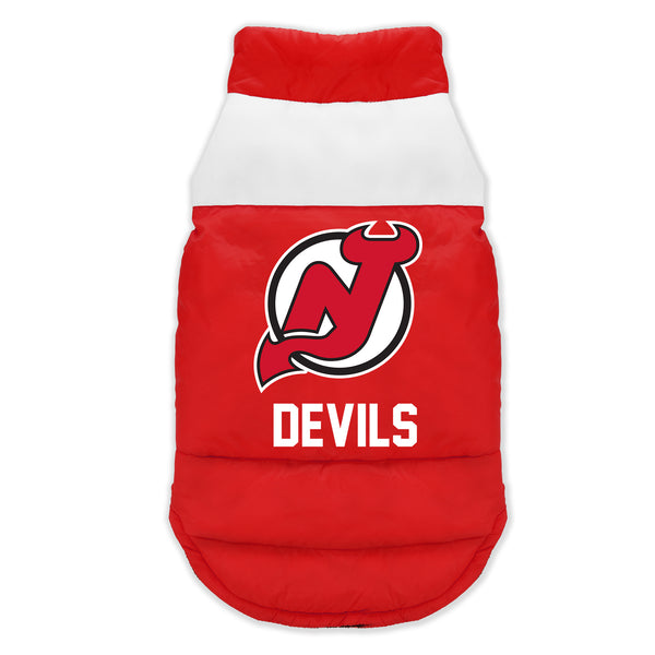 littlearth New Jersey Devils Pet Parka Puff Vest