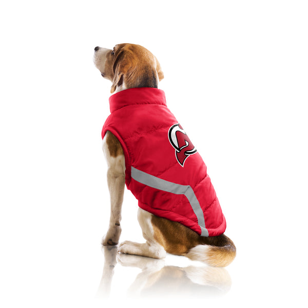 Littlearth New Jersey Devils Pet Puffer Vest