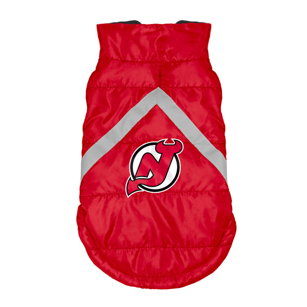 littlearth New Jersey Devils Pet Puffer Vest
