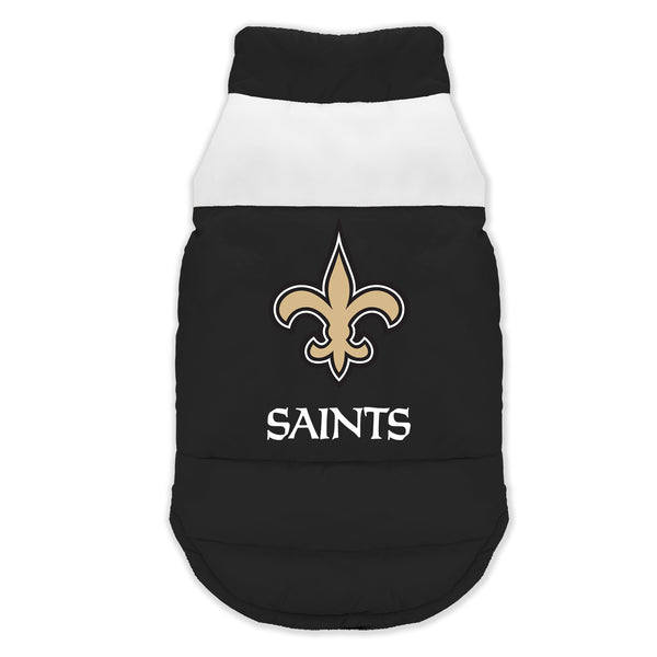 littlearth New Orleans Saints Pet Parka Puff Vest