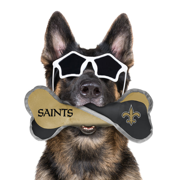 Littlearth New Orleans Saints Pet Tug Bone