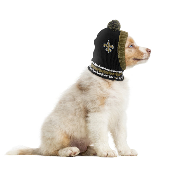 Littlearth New Orleans Saints Team Pet Knit Hat
