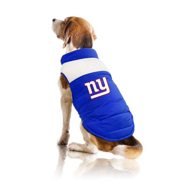 Littlearth New York Giants Pet Parka Puff Vest