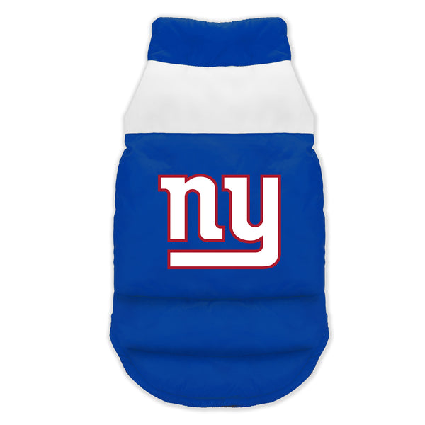 littlearth New York Giants Pet Parka Puff Vest
