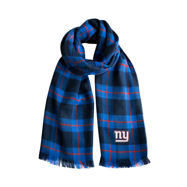 littlearth New York Giants Plaid Blanket Scarf