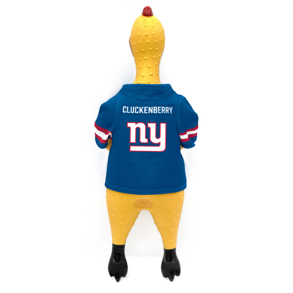 Littlearth New York Giants Rubber Chicken Pet Toy