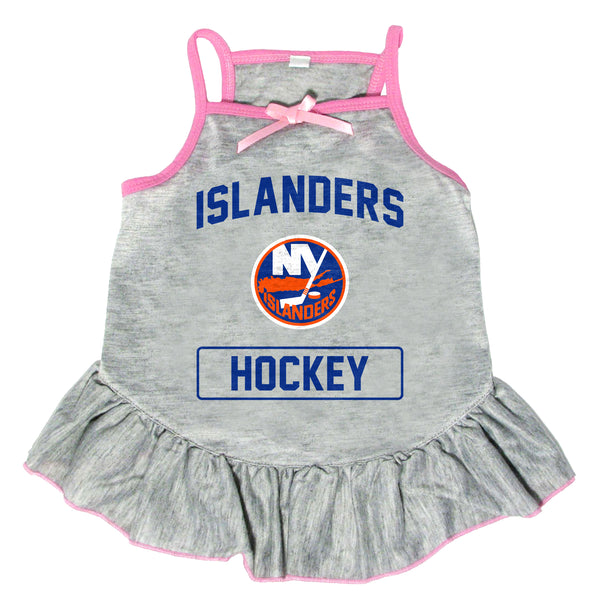 littlearth New York Islanders Pet Dress Grey Type