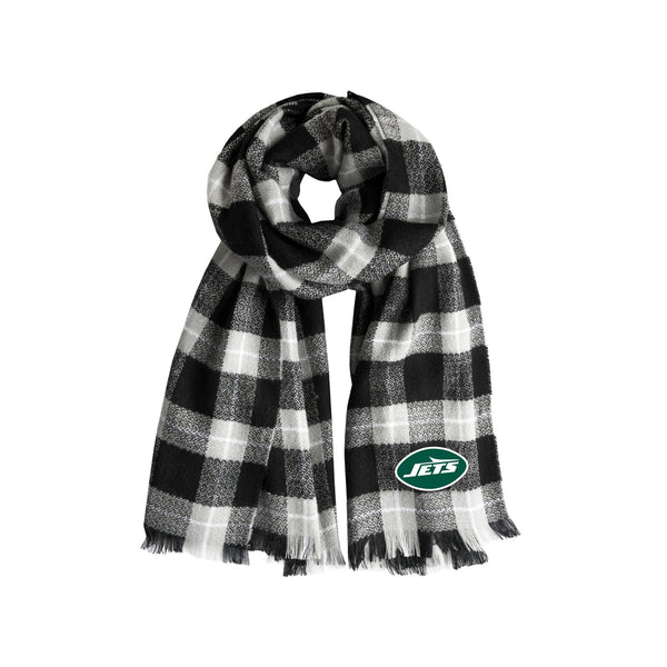 littlearth New York Jets Plaid Blanket Scarf