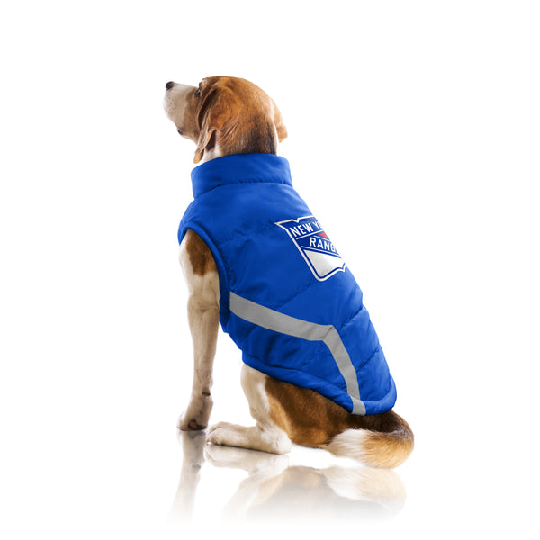 Littlearth New York Rangers Pet Puffer Vest