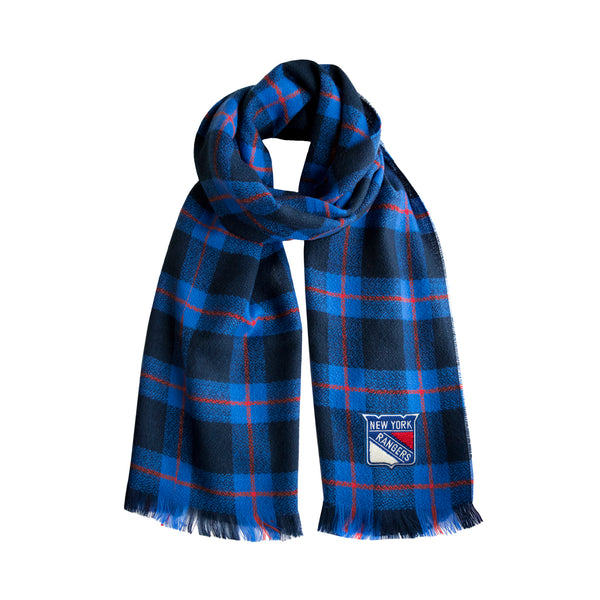 littlearth New York Rangers Plaid Blanket Scarf