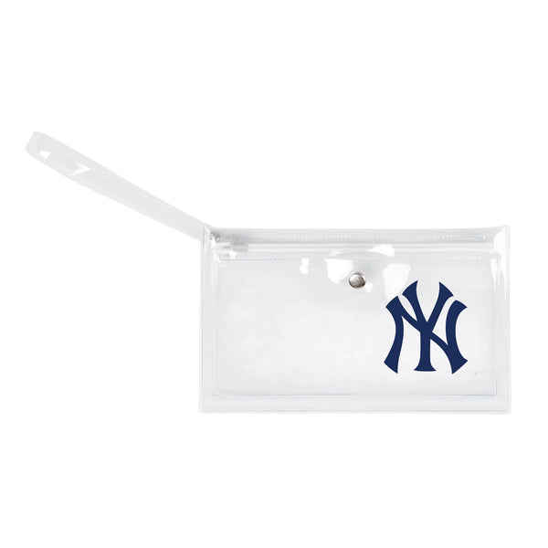 littlearth New York Yankees Clear Ticket Wristlet