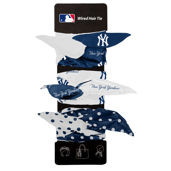 littlearth New York Yankees Wired Hair Tie