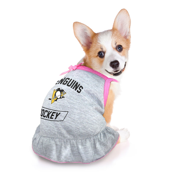 Littlearth Pittsburgh Penguins Pet Dress Grey Type