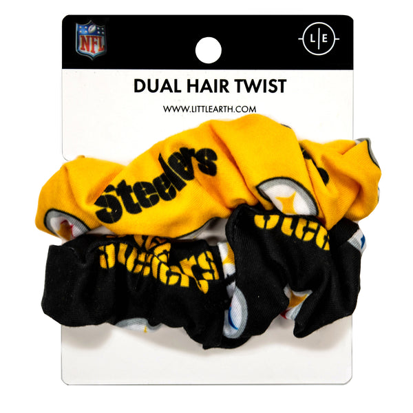 littlearth Pittsburgh Steelers Dual Hair Twist