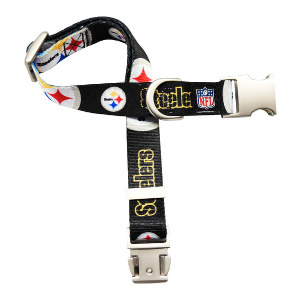 littlearth Pittsburgh Steelers Premium Pet Collar