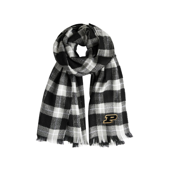 littlearth Purdue University Plaid Blanket Scarf