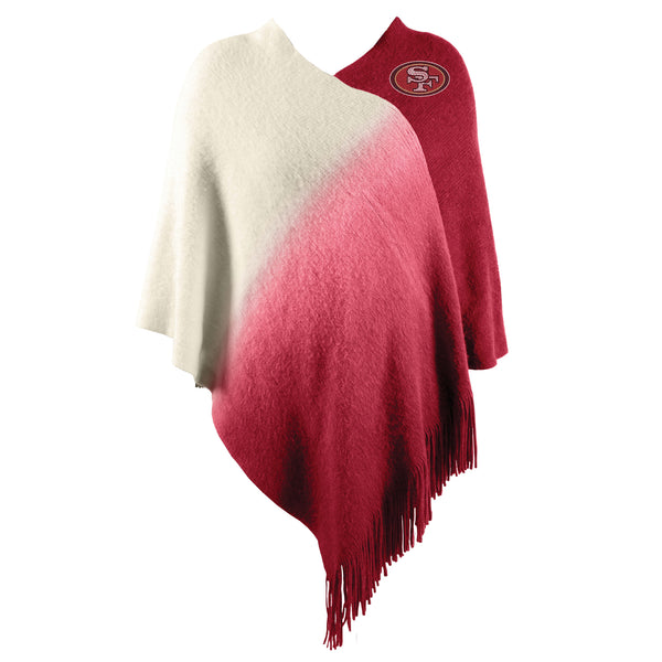 littlearth San Francisco 49ers Dip Dye Poncho