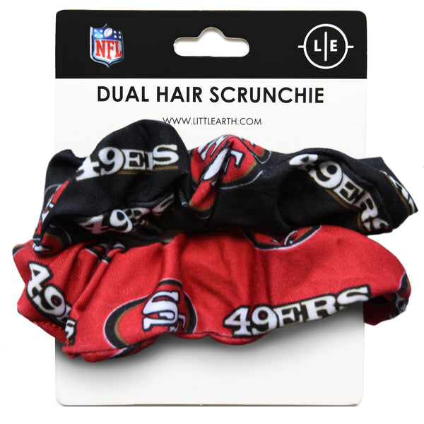 littlearth San Francisco 49ers Dual Hair Twist