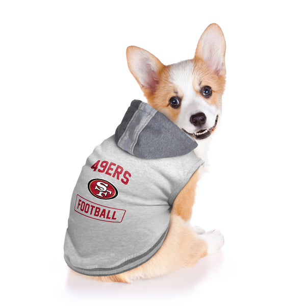 Littlearth San Francisco 49ers Pet Hooded Crewneck