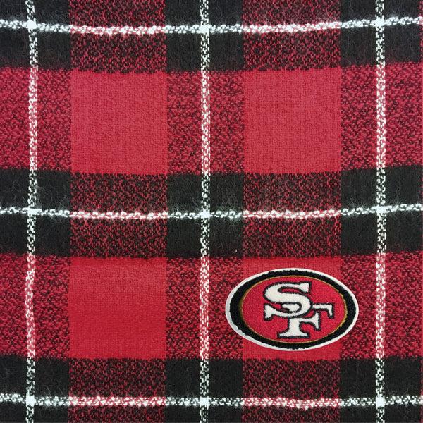 Littlearth San Francisco 49ers Plaid Blanket Scarf