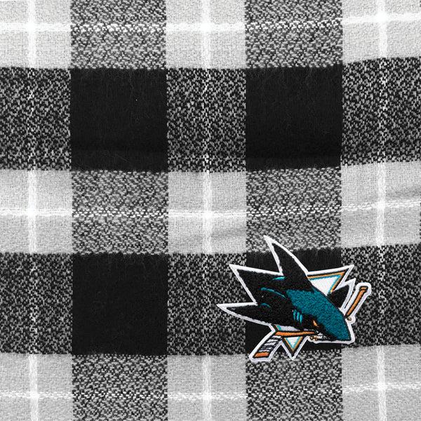 Littlearth San Jose Sharks Plaid Blanket Scarf
