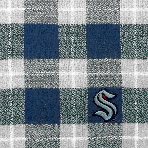 Littlearth Seattle Kraken Plaid Blanket Scarf