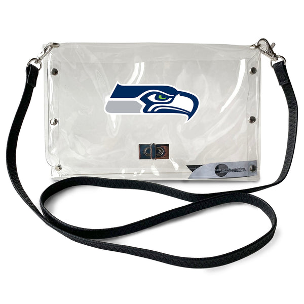 littlearth Seattle Seahawks Clear Envelope Purse
