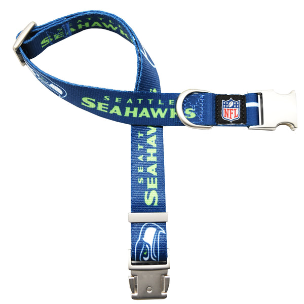 littlearth Seattle Seahawks Premium Pet Collar