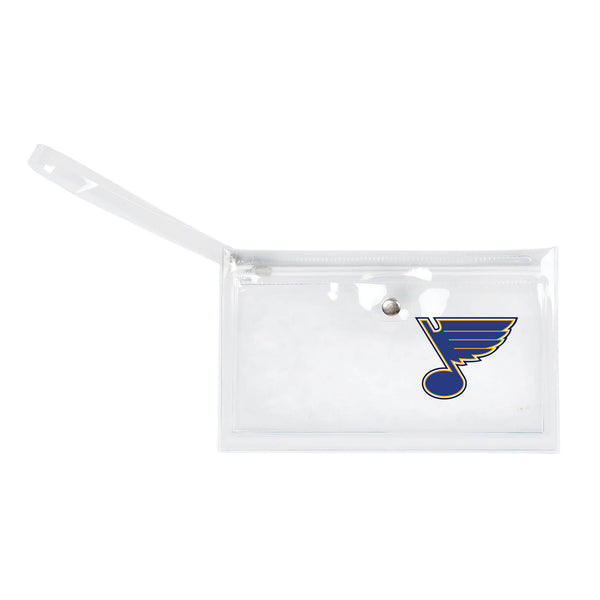 littlearth St. Louis Blues Clear Ticket Wristlet