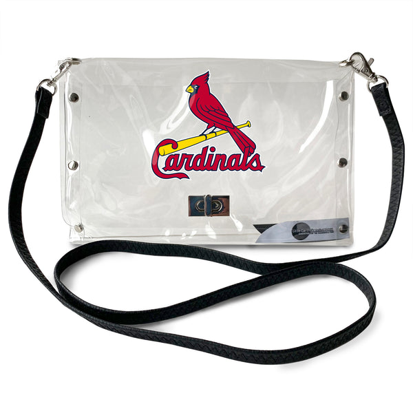 littlearth St. Louis Cardinals Clear Envelope Purse