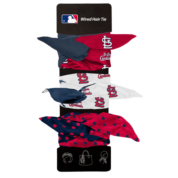 littlearth St. Louis Cardinals Wired Hair Tie