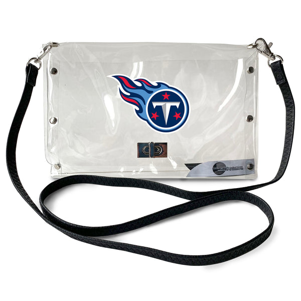 littlearth Tennessee Titans Clear Envelope Purse