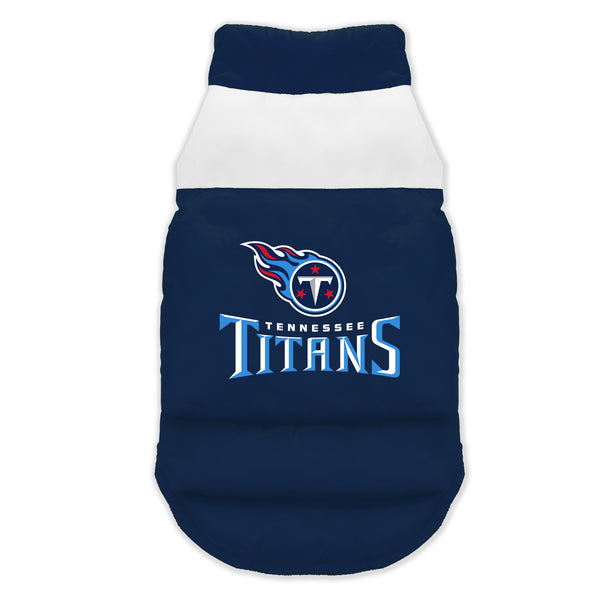 littlearth Tennessee Titans Pet Parka Puff Vest
