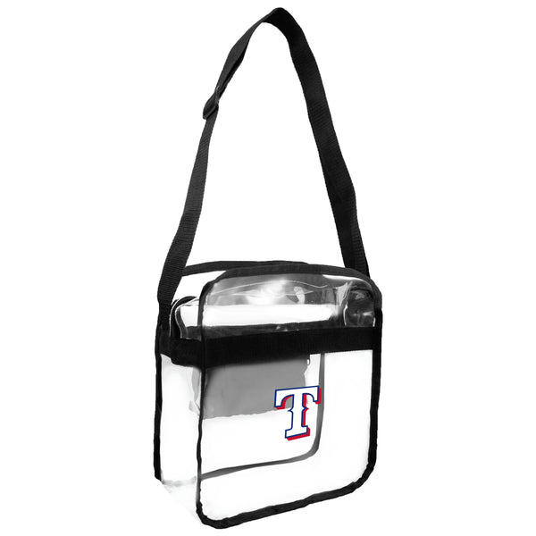littlearth Texas Rangers Clear Carryall Crossbody