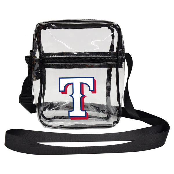 littlearth Texas Rangers Clear Sideline Purse