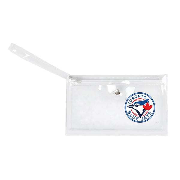 littlearth Toronto Blue Jays Clear Ticket Wristlet