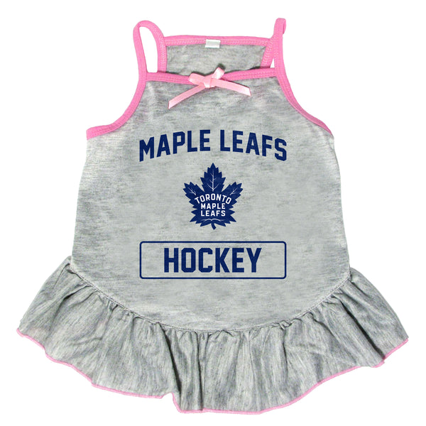 littlearth Toronto Maple Leafs Pet Dress Grey Type